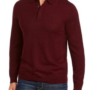 Geoffrey Beene Men's Rich Burgundy Knit Sweater